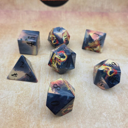Azure Dragon – Printed Dice