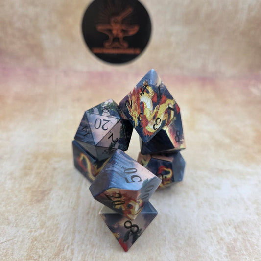 Azure Dragon – Printed Dice